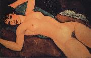 Amedeo Modigliani Sleeping nude with arms open oil painting